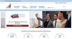 Desktop Screenshot of hartfordschoolofinsurance.com